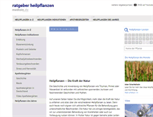 Tablet Screenshot of heilpflanzen-online.com